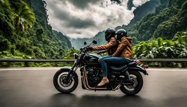 Мотоциклетное приключение в джунглях