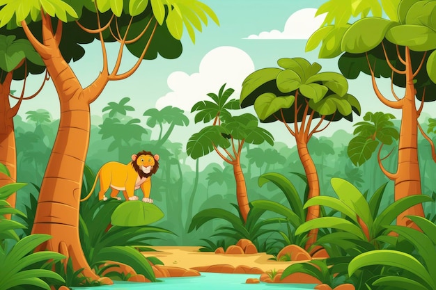 Jungle trees illustration