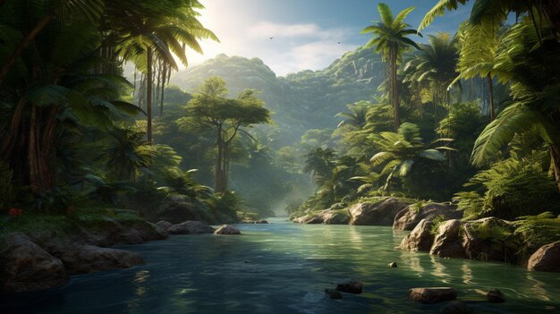 Jungle and Tropical Settings game background