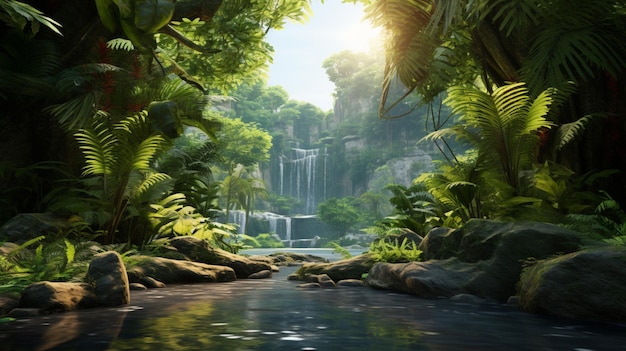 Jungle and Tropical Settings game background