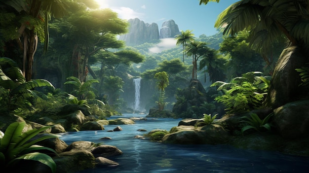Jungle and Tropical Settings game background