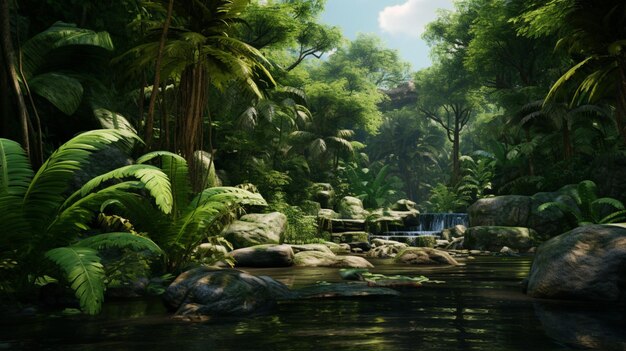 Jungle and Tropical Settings game background