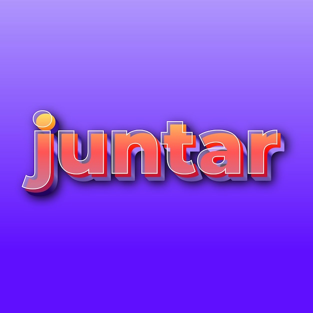 juntarText effect JPG gradient purple background card photo