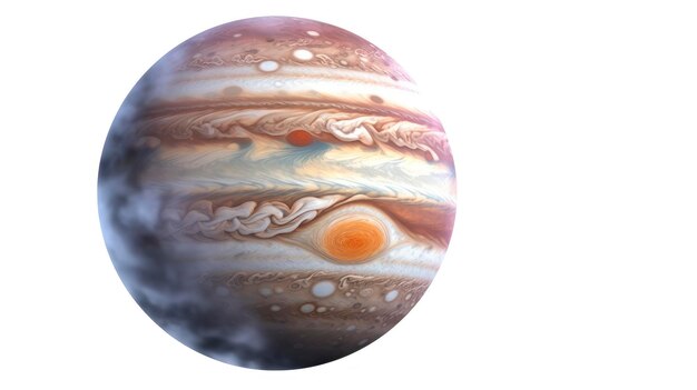 Jupiter isolated planet illustration