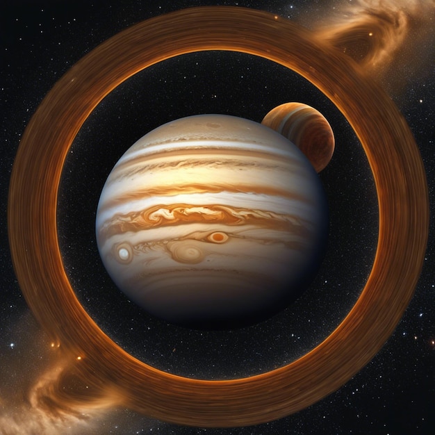 Photo jupiter the king of the gas giants