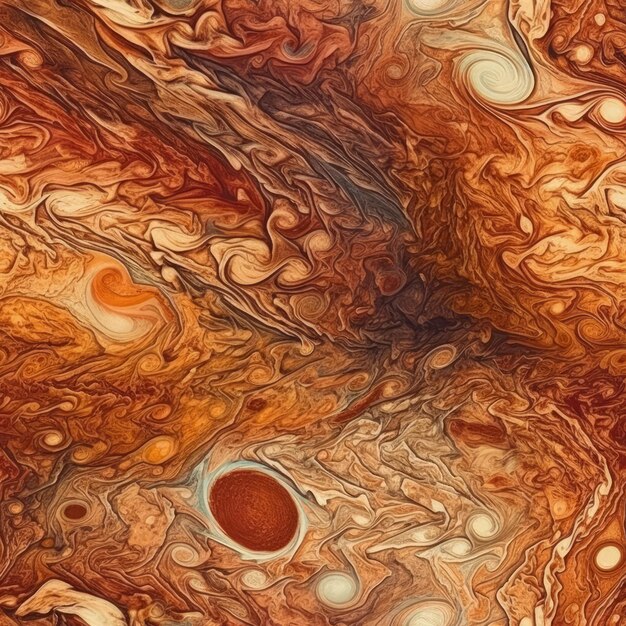 Foto jupiter surface naadloze textuur planeet gas gigantische atmosferische stormen wervelende abstracte ruimte