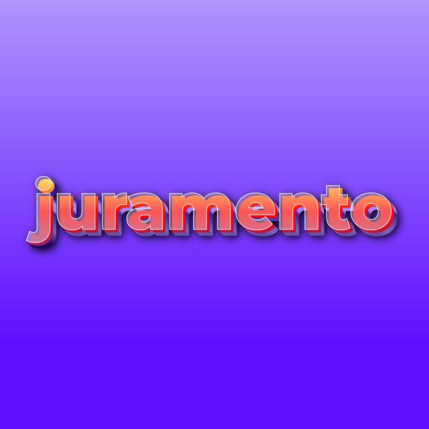 Juramentotext effect jpg gradient purple background card photo