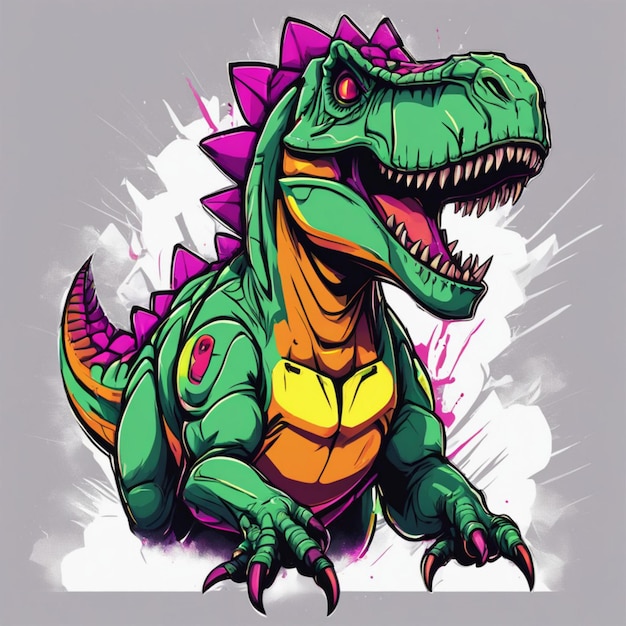 Foto maggia giurassica dinosauro avventura t-shirt