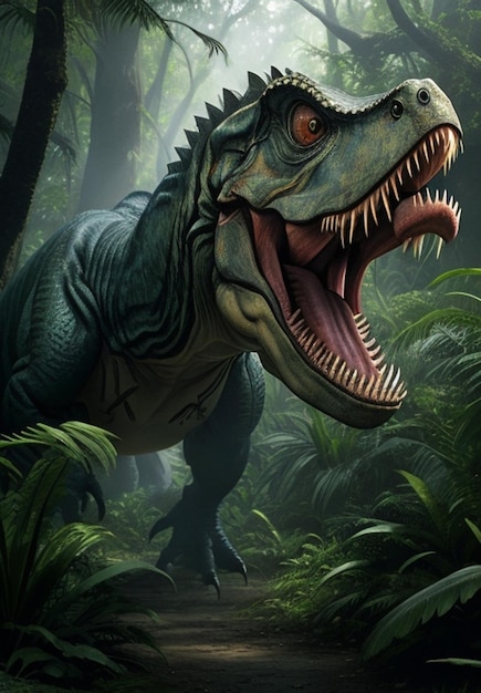 jurassic world trex forest