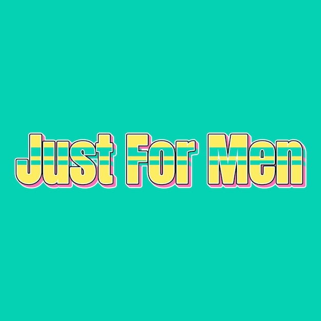 사진 justformen 타이포그래피 vintage 90s 3d 디자인 노란색 분홍색 텍스트 배경 사진 jpg