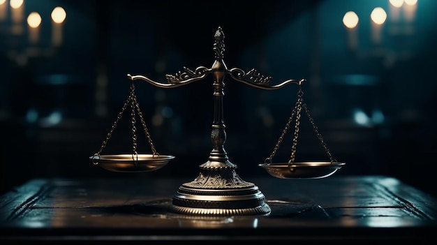 justice scales and gavel