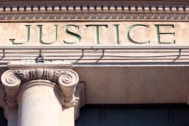 Justice sign