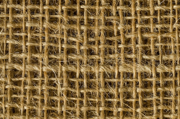 Jute fabric layers from above