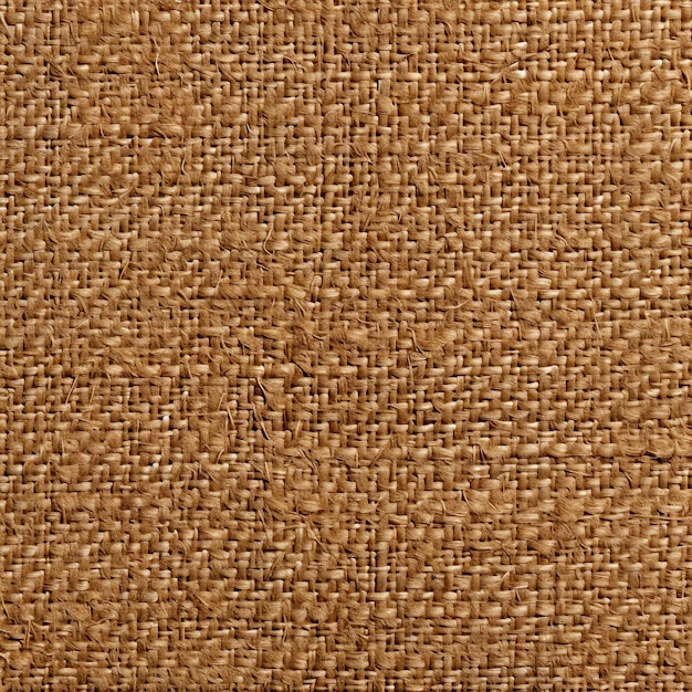 Jute hessian sackcloth canvas woven texture pattern background in light beige cream brown color