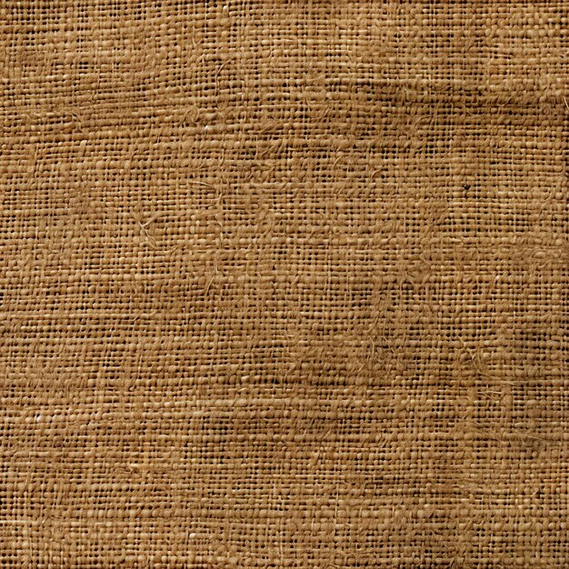 Photo jute hessian sackcloth canvas woven texture pattern background in light beige cream brown color