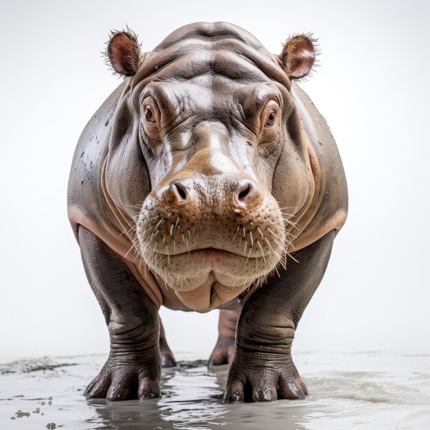 Photo juvenile hippopotamus