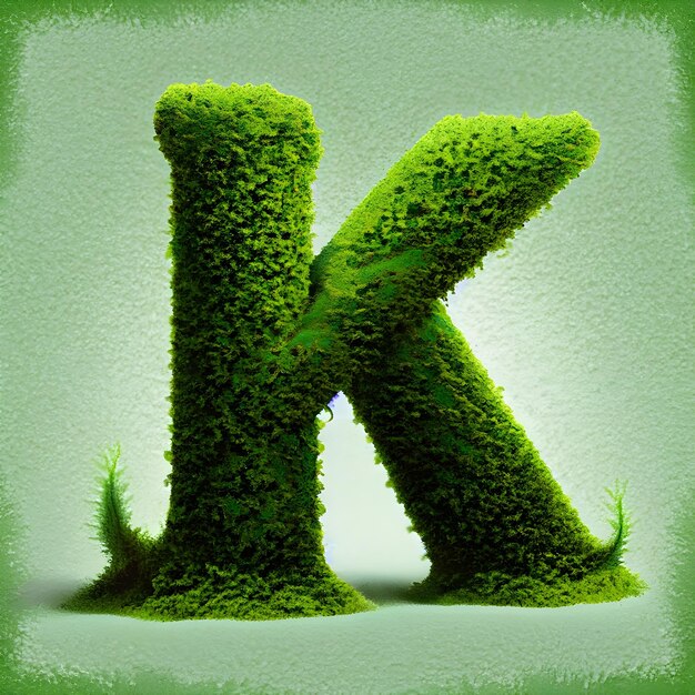 Premium AI Image K Letter Alphabet letter-k-coloring-for-kids-coloring-page