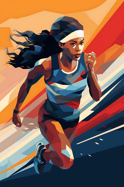 K1 Endurance Relays Pushing Boundaries Moody en Dark Color Sch Flat 2D Sport Art Poster