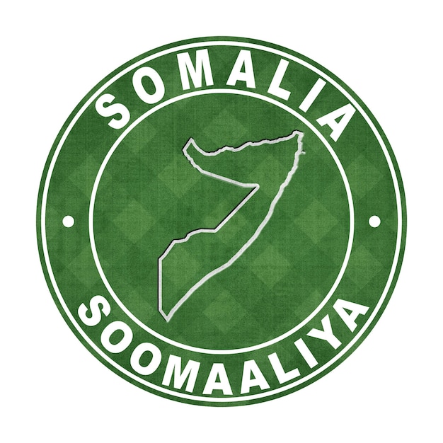 Foto kaart van het voetbalveld van somalië