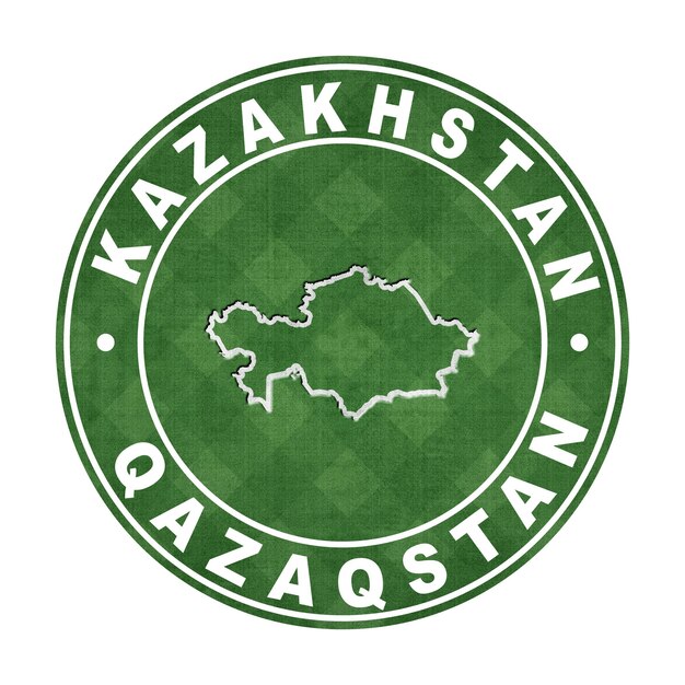 Kaart van Kazachstan voetbalveld clipping pad