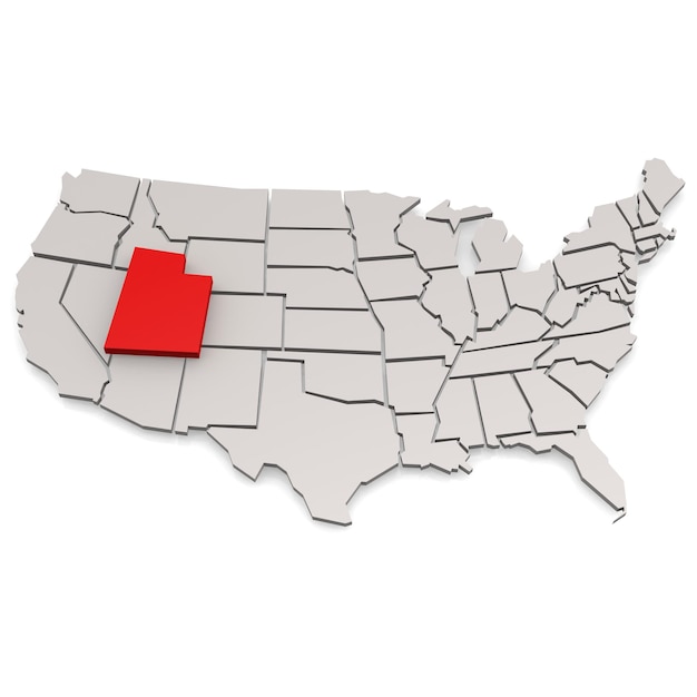 Kaart van Utah
