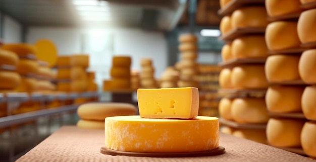 Kaas in een kaasfabriek Generatieve AI