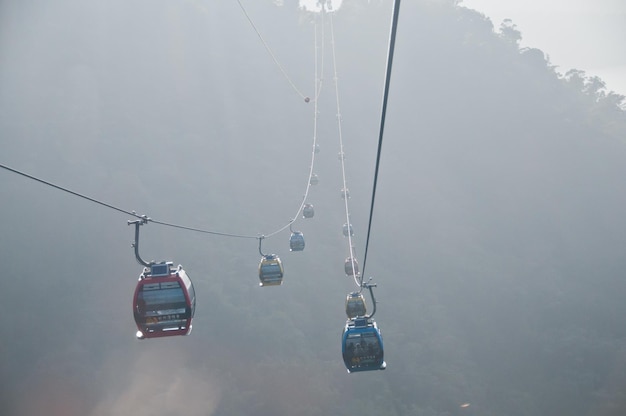 Kabelbanen die reizen in Taiwan Sun Moon Lake