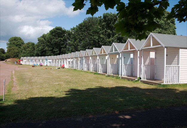 Foto kabines op het veld