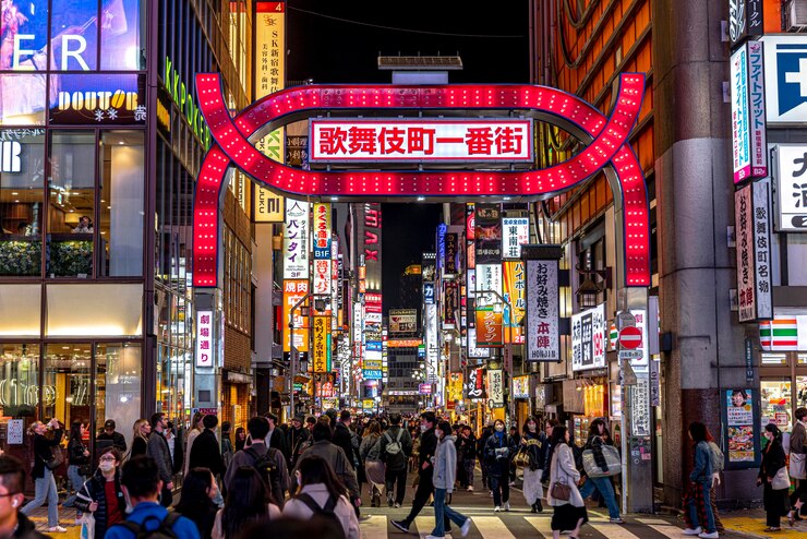 Kabukicho beroemd portaal Tokio