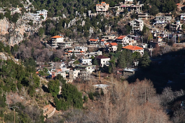 Kadisha Valley in mountains of Lebanon