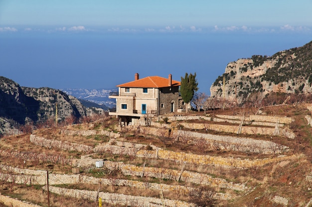 Kadishavallei in bergen van Libanon