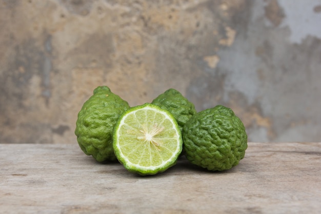 Kaffir lime fruits