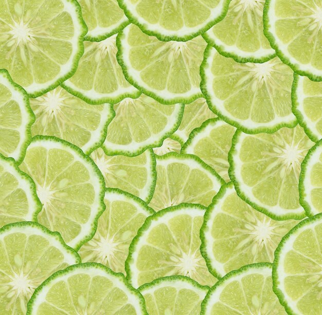 Kaffir lime slice background