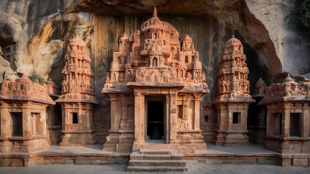 Photo the kailasa temple cave 16 in ellora complex a unesco world heritage site in maharashtra india