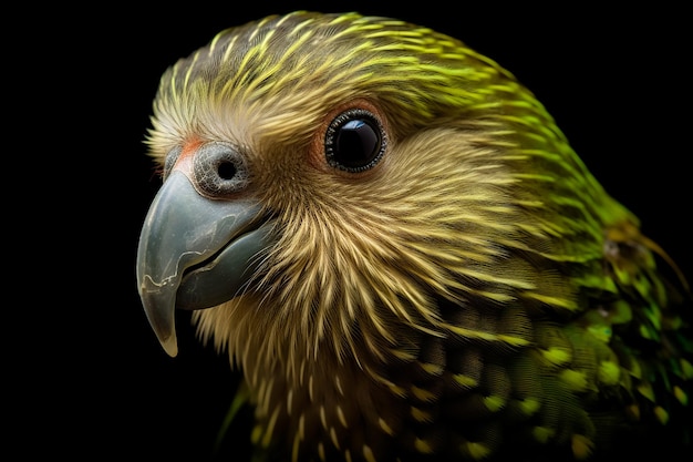 kakapo portrait Strigops habroptilus