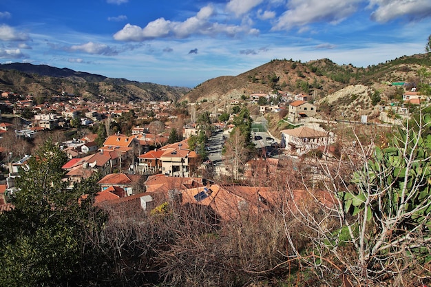 Kakopetria village in mountains of Cyprus