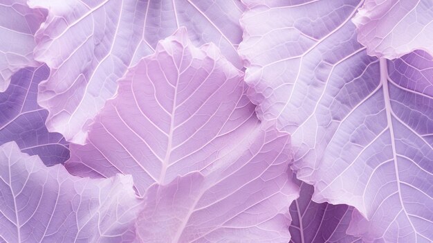 Kale leaf patterns in pastels