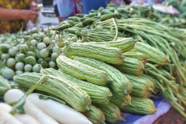 Kalebas op de markt