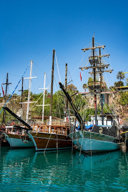 Kaleici Marina Antalya Pleasure Boats In The Harbor Of Antalya