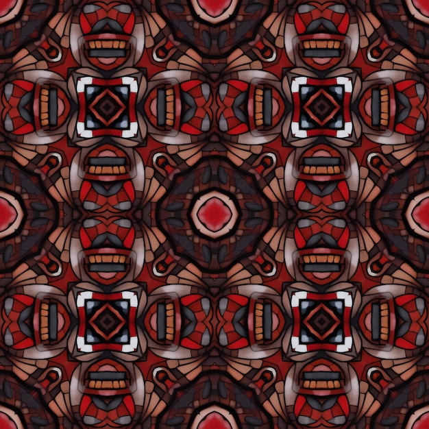 Kaleidoscoop abstracte achtergrond Naadloos patroon gebaseerd op oude Griekse ornamenten