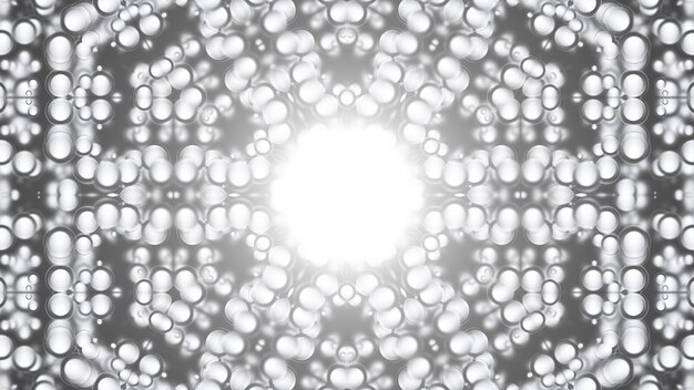 Kaleidoscope abstract background 3d rendering