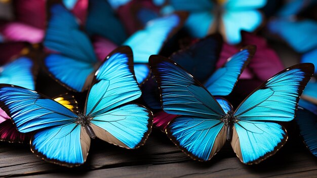 a kaleidoscope of butterflies flitting about Ai generated