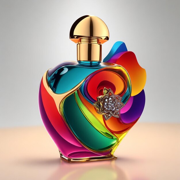 Unique and captivating Perfume bottle design - AI Generated