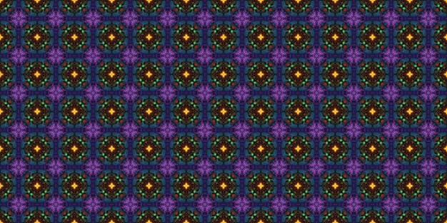 Kaleidoscope of color with beautiful ornamental pattern Seamless pattern