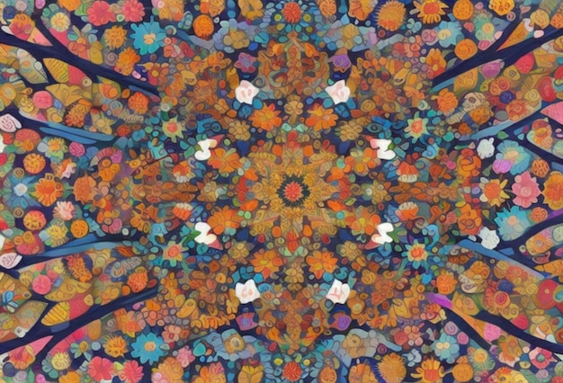 A kaleidoscope of emojis each with its own unique expression arranged in a pattern