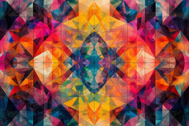 Kaleidoscope of Geometric Shapes