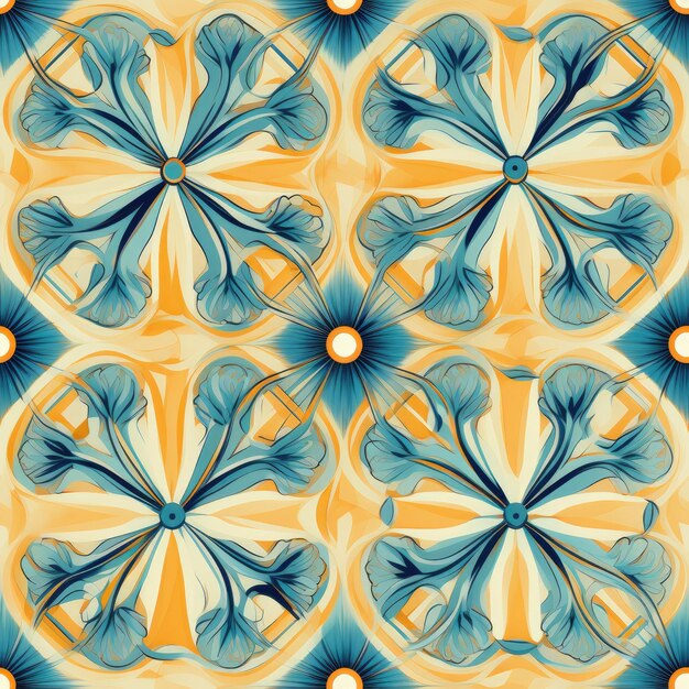 A kaleidoscope of symmetrical patterns