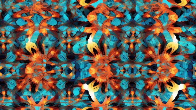 A kaleidoscope of symmetrical patterns