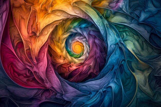 kaleidoscope of vibrant colors