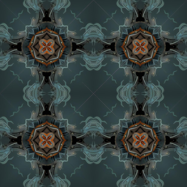 Kaleidoscopic ornamental seamless pattern For eg fabric wallpaper wall decorations